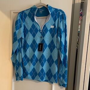Cutter & Buck Blue Argyle Men's Sweatshirt